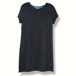 Horny Toad T-shirt Dress Hidden Hem Pocket Charcoal Gray M Minimalist Travel